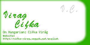 virag cifka business card